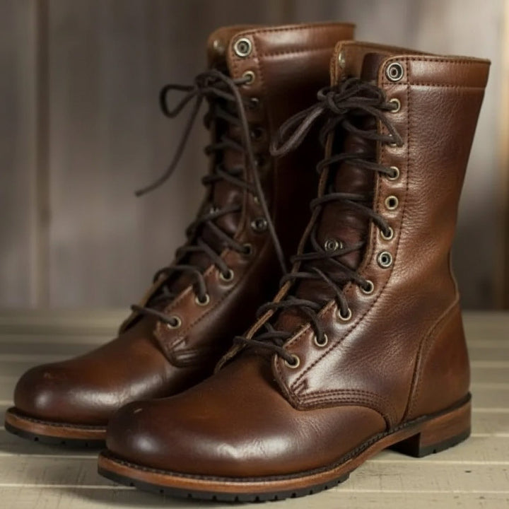 Snörade ankelboots för kvinnor för stilren komfort