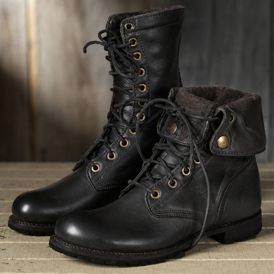 Snörade ankelboots för kvinnor för stilren komfort