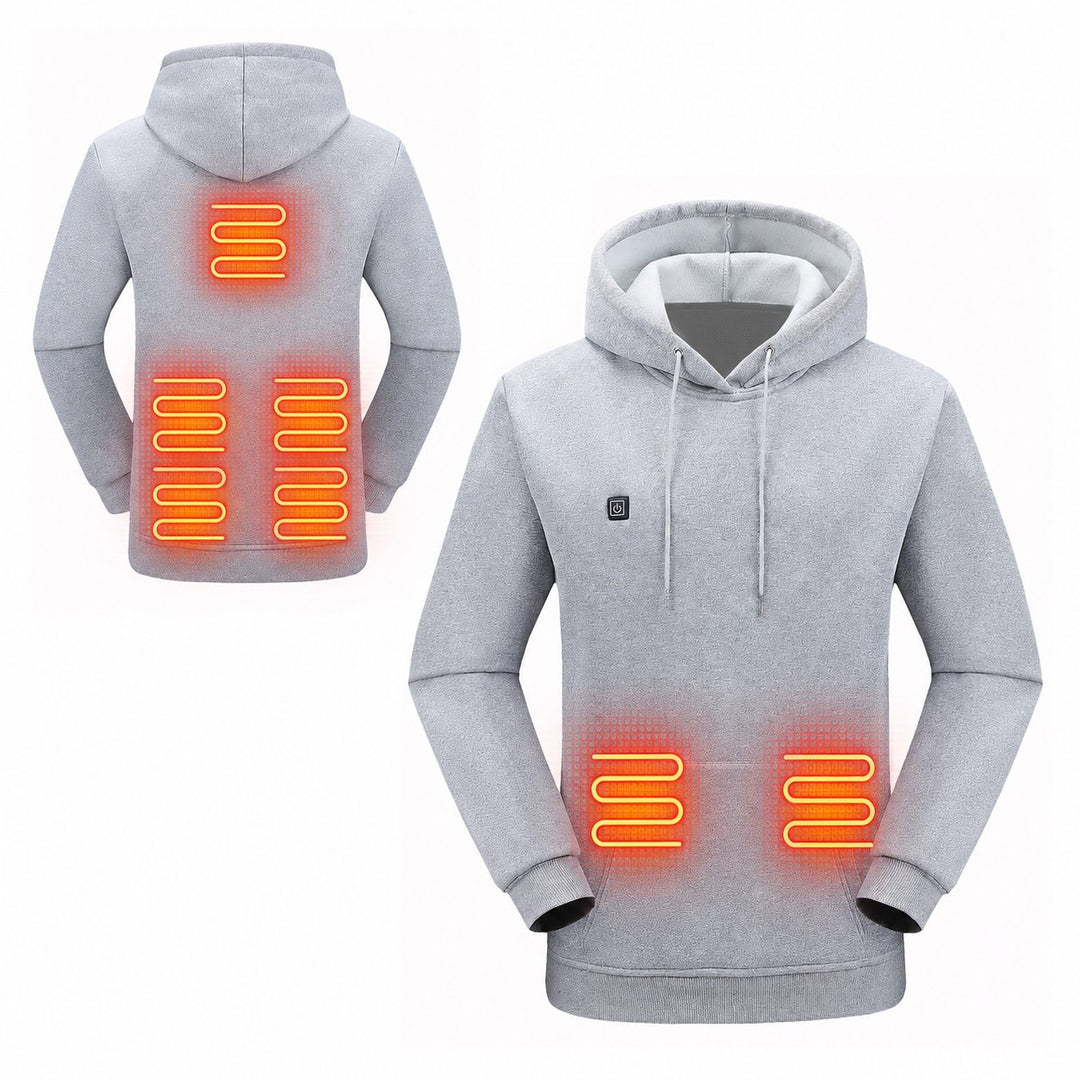 Women's Heated Pullover Hoodie for Comfort and Warmth