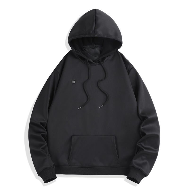 Women's Heated Pullover Hoodie for Comfort and Warmth