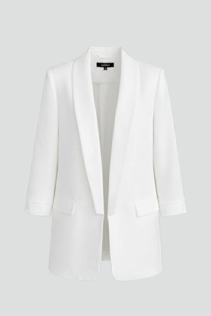 Women's Longline Blazer with Shawl Lapel