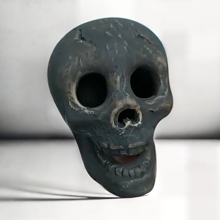 Halloween's Ceramic Skull Fire Pit with Heat Resistant Design for Bonfires