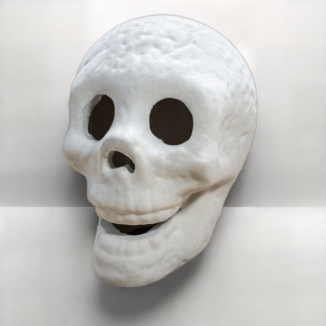 Halloween's Ceramic Skull Fire Pit with Heat Resistant Design for Bonfires