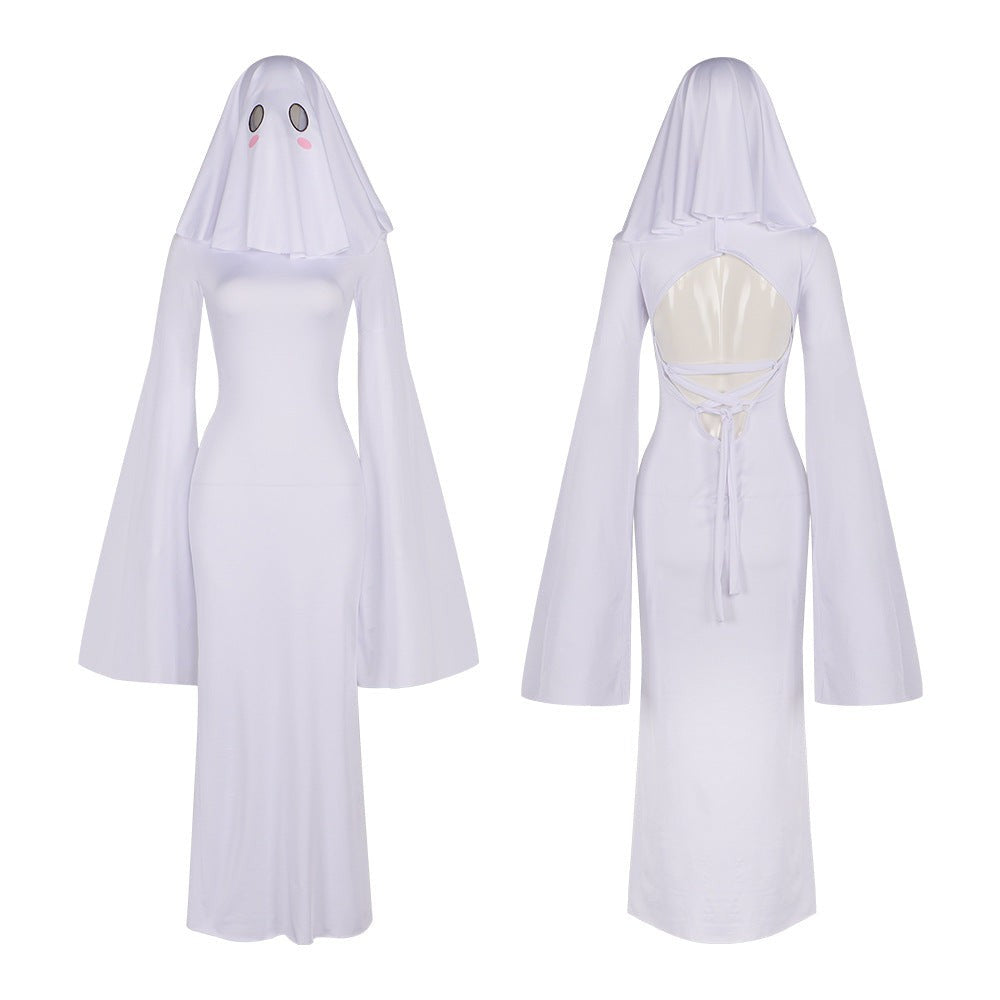 Kostým nevěsty ducha od Halloween's s dlouhými šaty a závojem