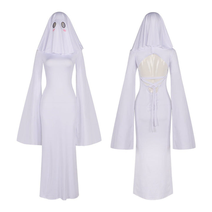 Kostým nevěsty ducha od Halloween's s dlouhými šaty a závojem