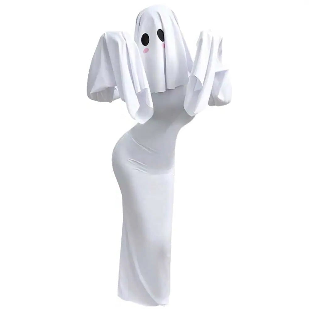 Kostým nevěsty ducha od Halloween's s dlouhými šaty a závojem