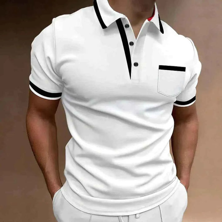 Men's Stylish and Versatile Polo Shirt White