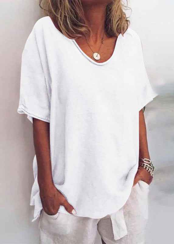 Women's Comfortable Loose-Fit Blouse White
