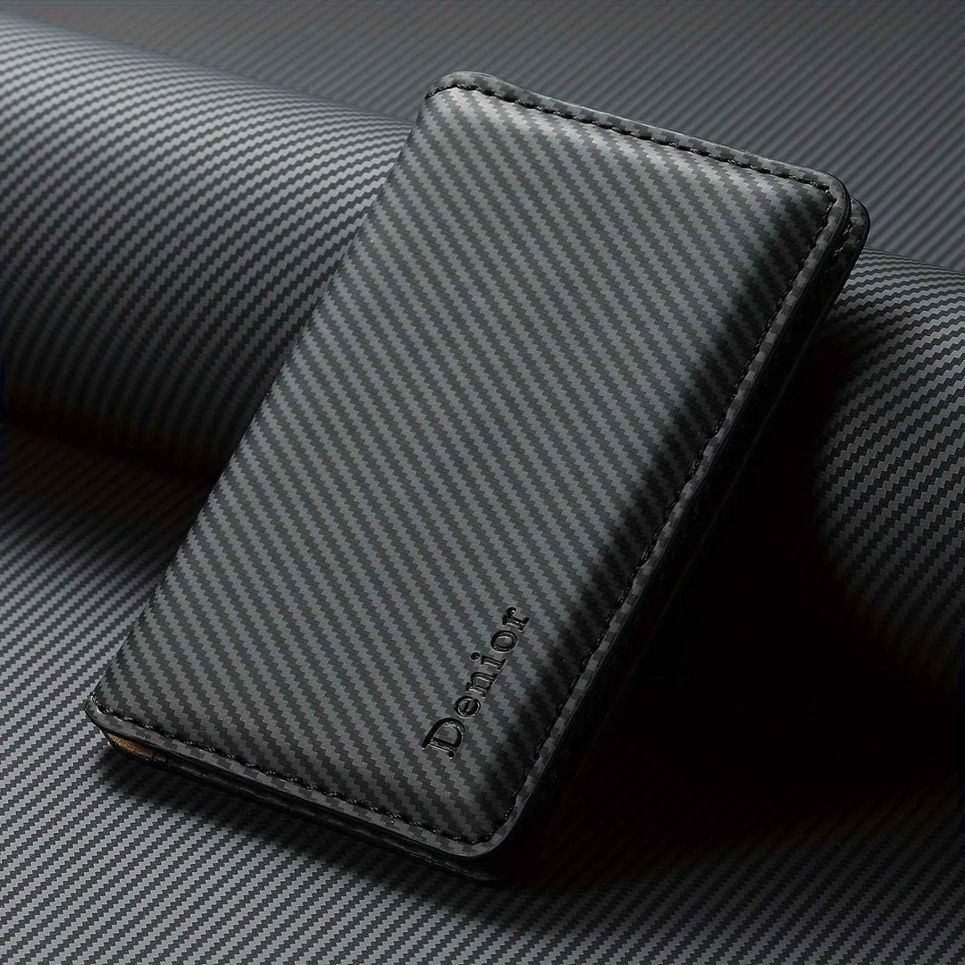 Magnetic Card Holder for Easy Access Black