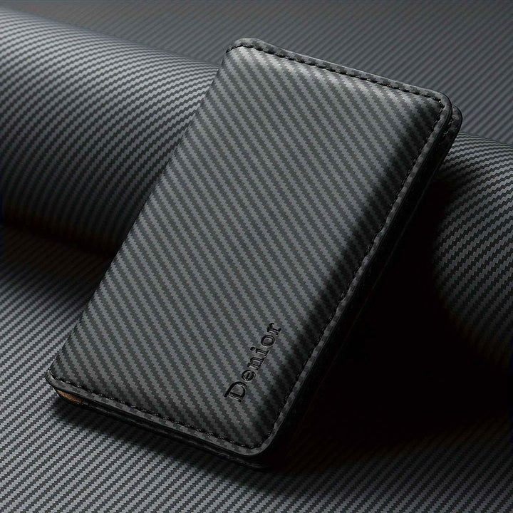 Magnetic Card Holder for Easy Access Black