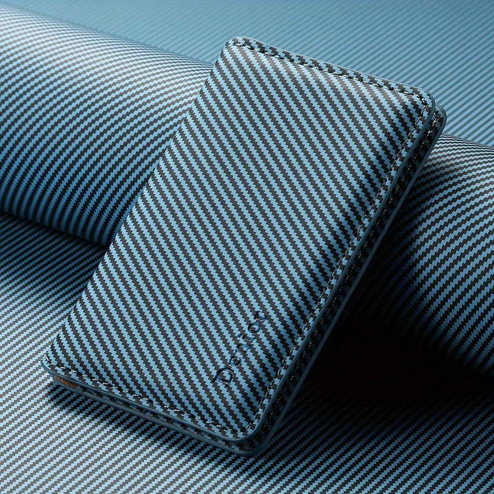 Magnetic Card Holder for Easy Access Blue