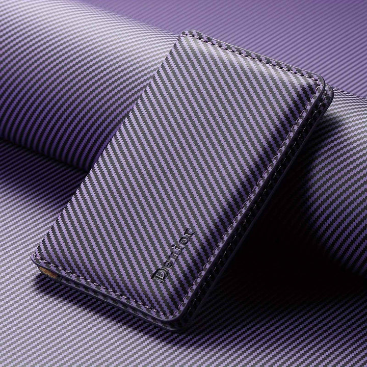 Magnetic Card Holder for Easy Access Purple