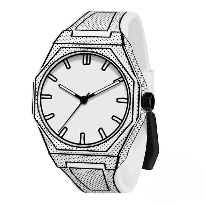 3D Design Timepiece White