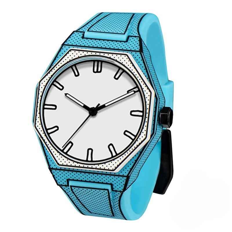 3D Design Timepiece Blue