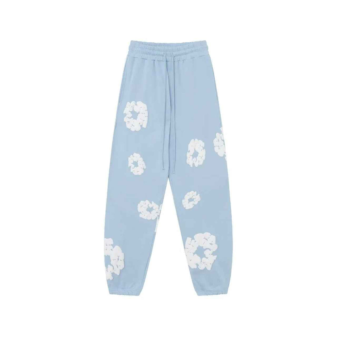 Avery | Unisex Printed Sweatpants – Streetwear Joggers for Men & Women Blue Sky