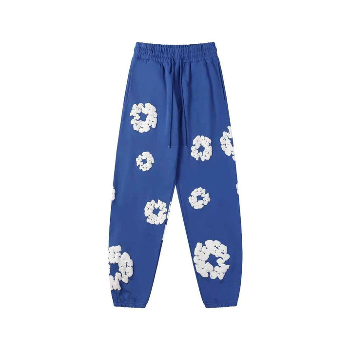 Avery | Unisex Printed Sweatpants – Streetwear Joggers for Men & Women Blue