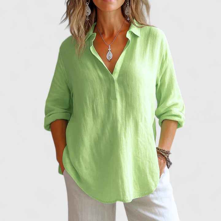 Women's Relaxed Everyday Blouse Green