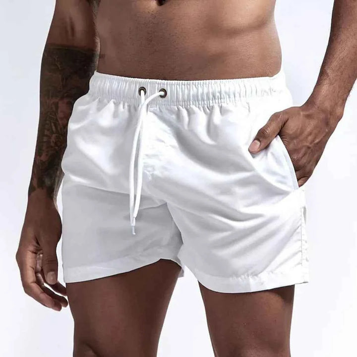 Men's Quick-Dry Swim Trunks White