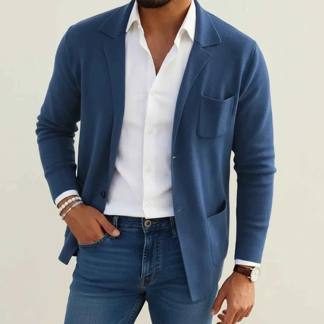 Men's Formal Slim Fit Blazer Blue