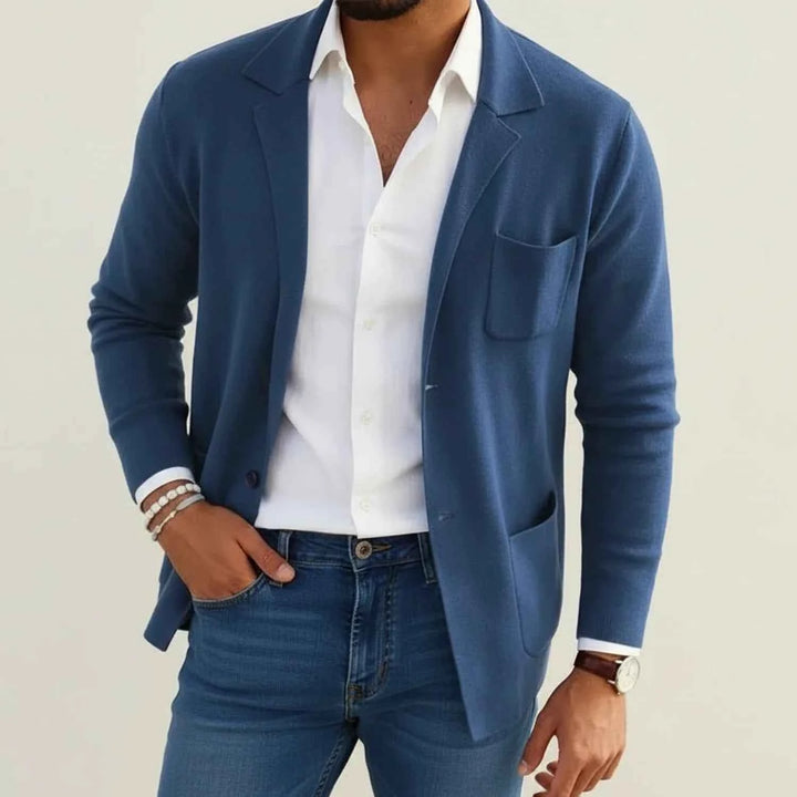 Men's Formal Slim Fit Blazer Blue
