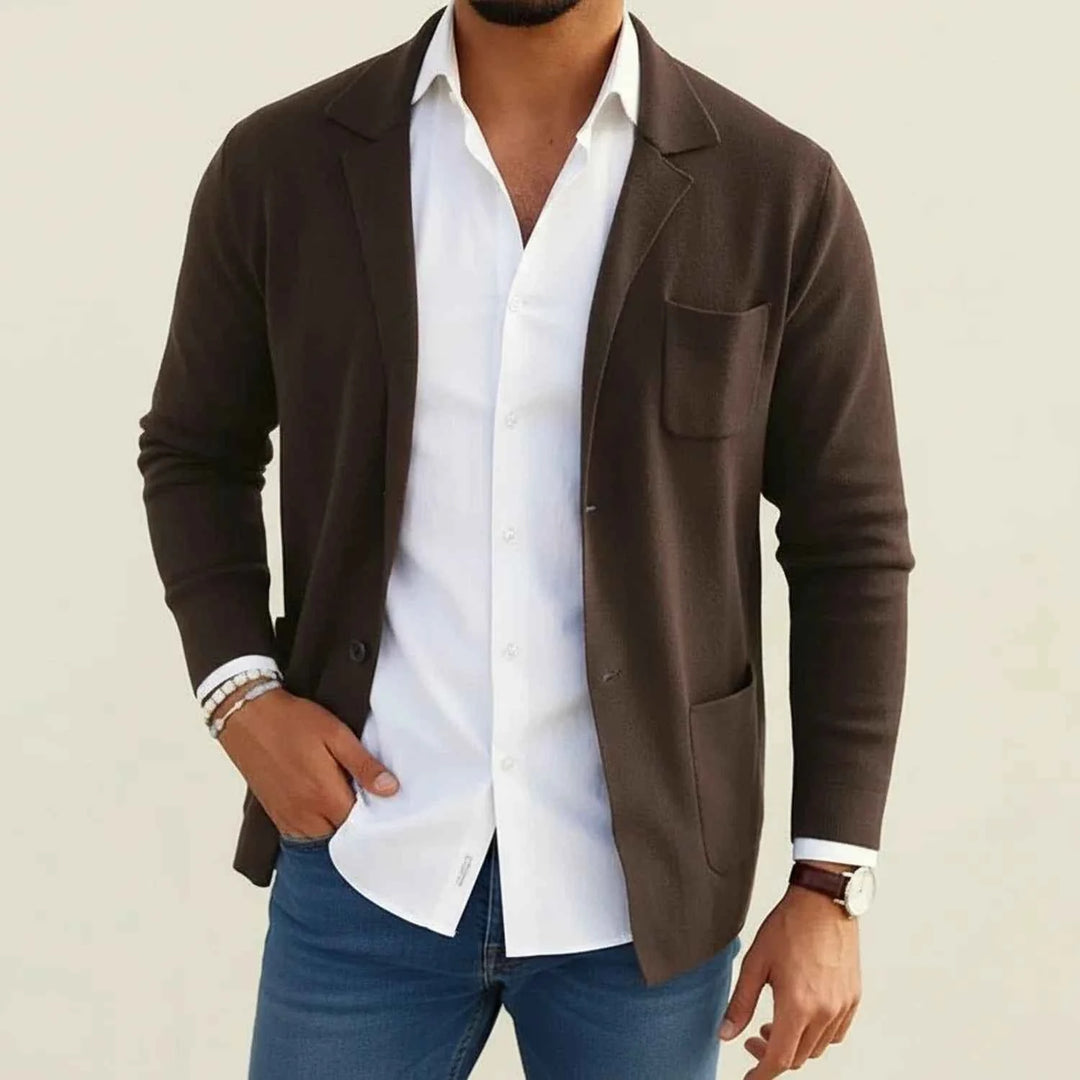 Men's Formal Slim Fit Blazer Brown