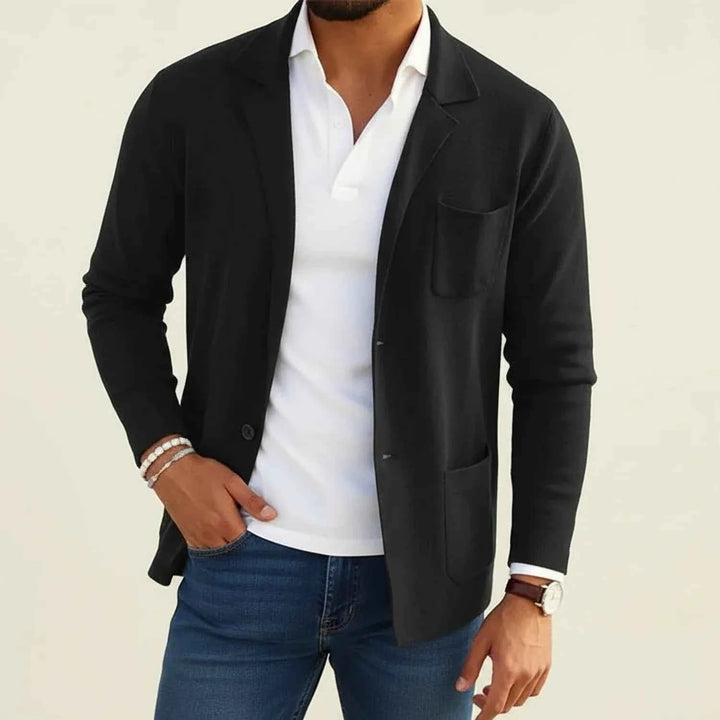 Men's Formal Slim Fit Blazer Black