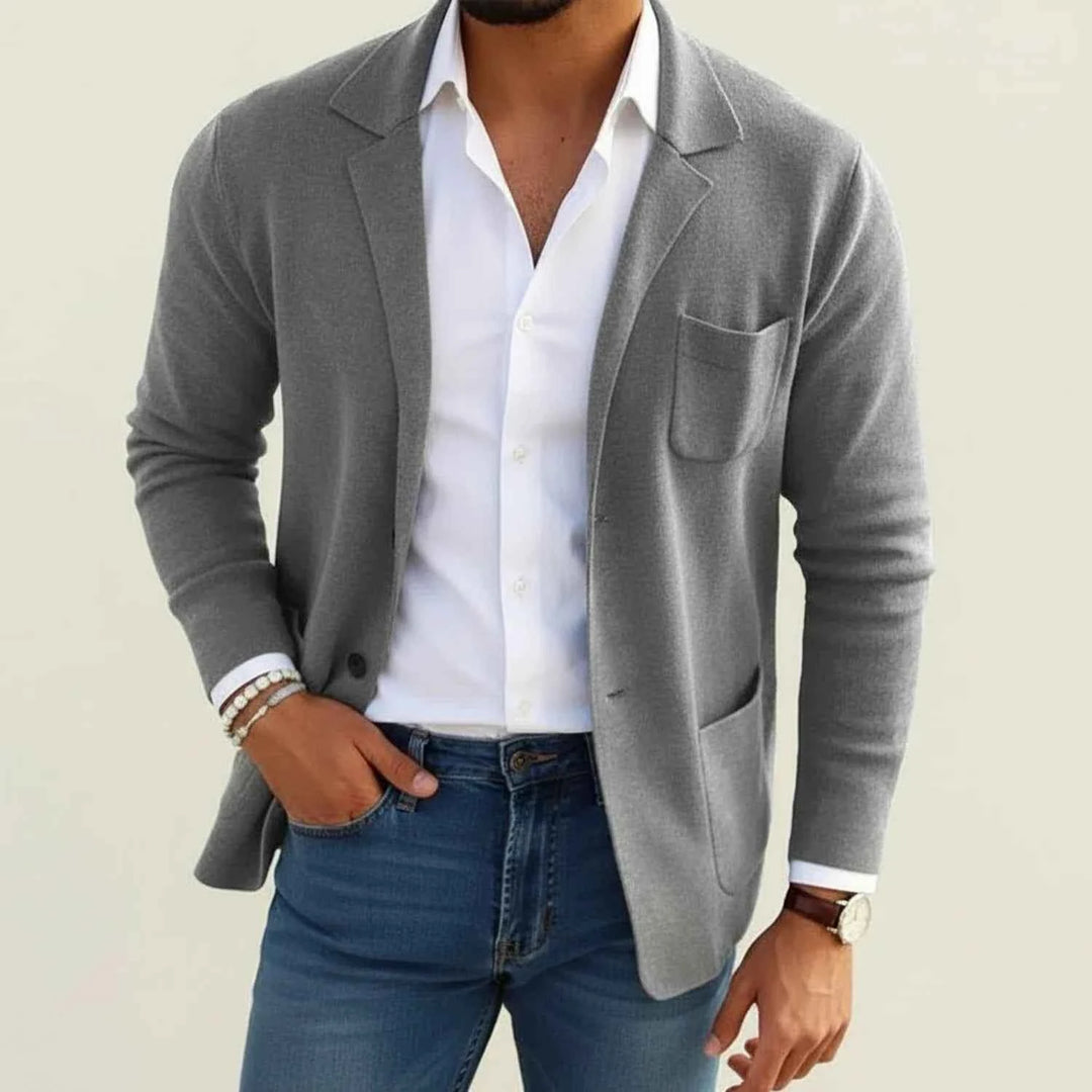 Men's Formal Slim Fit Blazer Gray