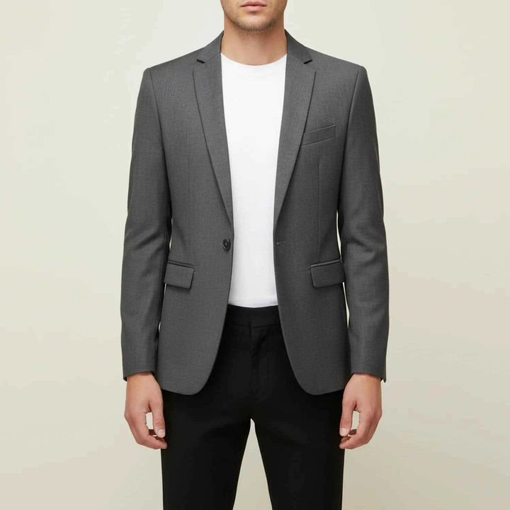 Men's Slim-Fit Casual Blazer Gray
