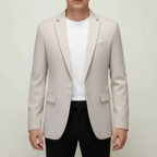 Men's Slim-Fit Casual Blazer Beige