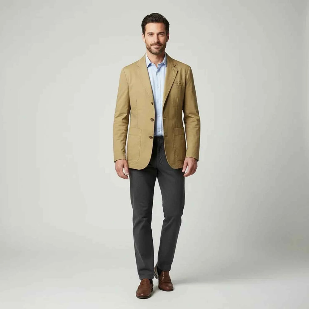 Men's Three-Button Casual Blazer