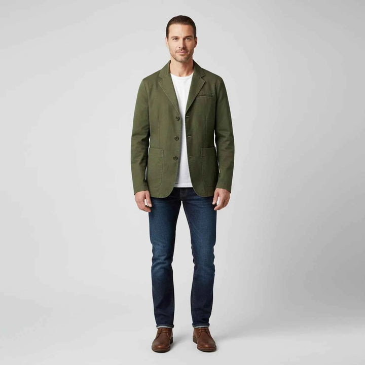Men's Three-Button Casual Blazer