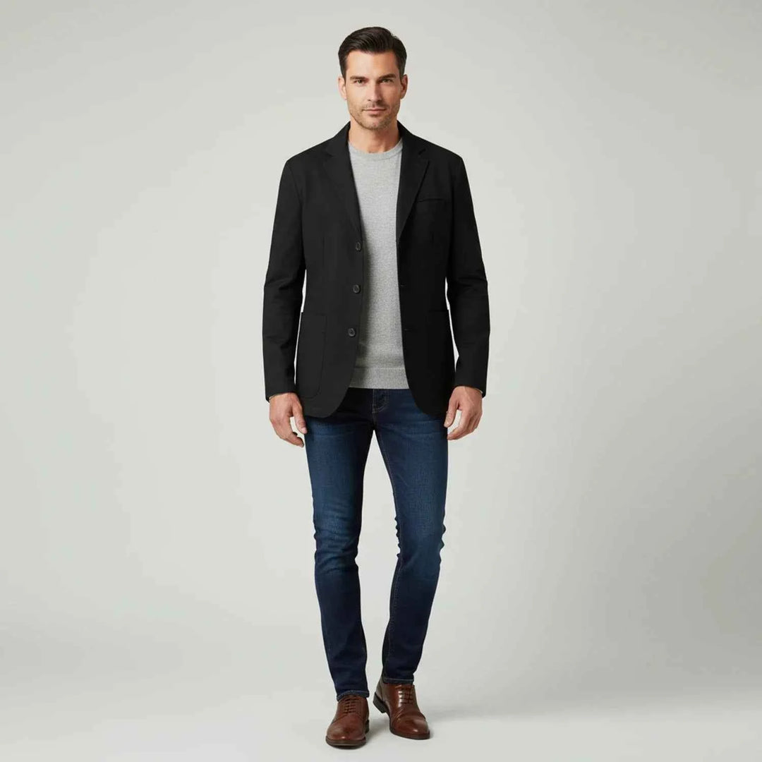 Men's Three-Button Casual Blazer