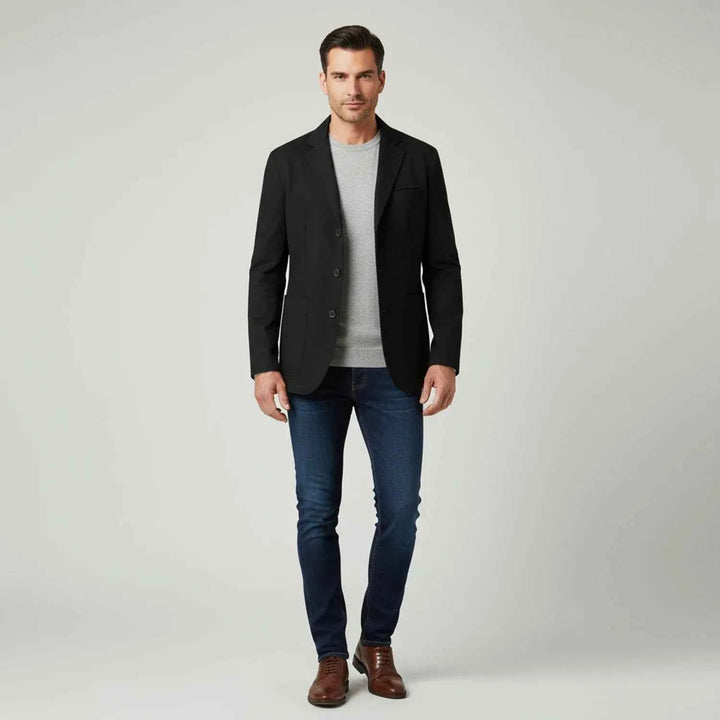 Men's Three-Button Casual Blazer