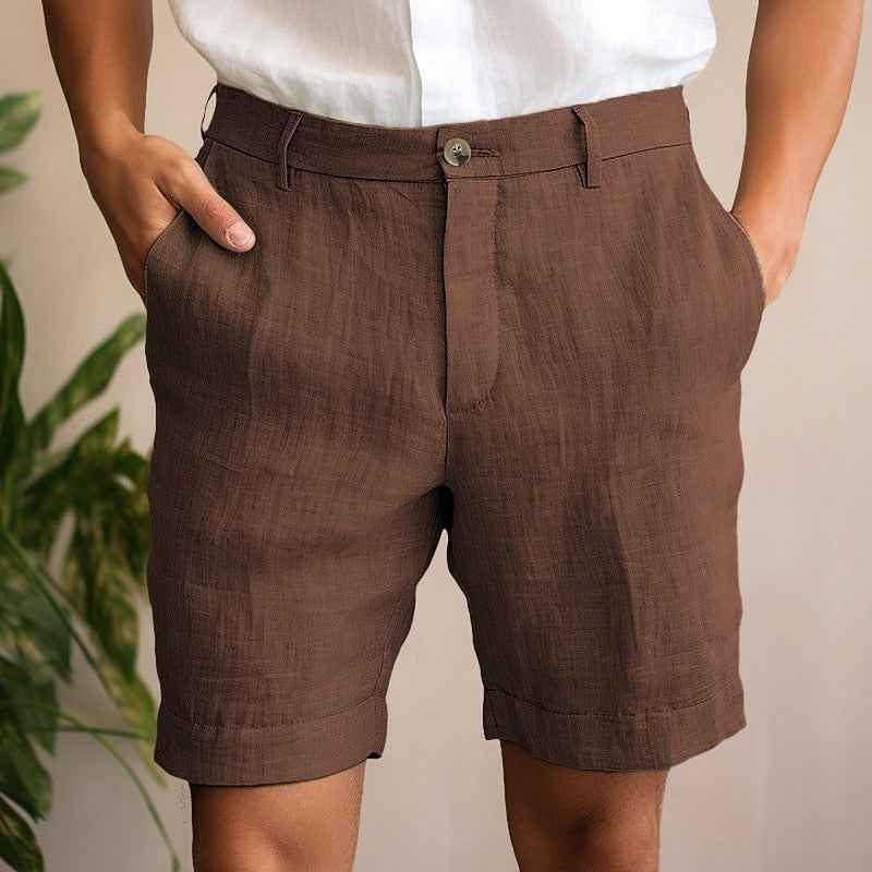 Leonard | Lightweight Men's Shorts Brown
