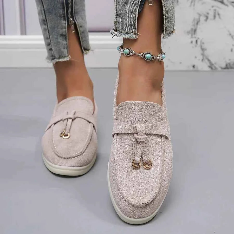 Women's Comfortable Casual Slip-On Loafers Gray