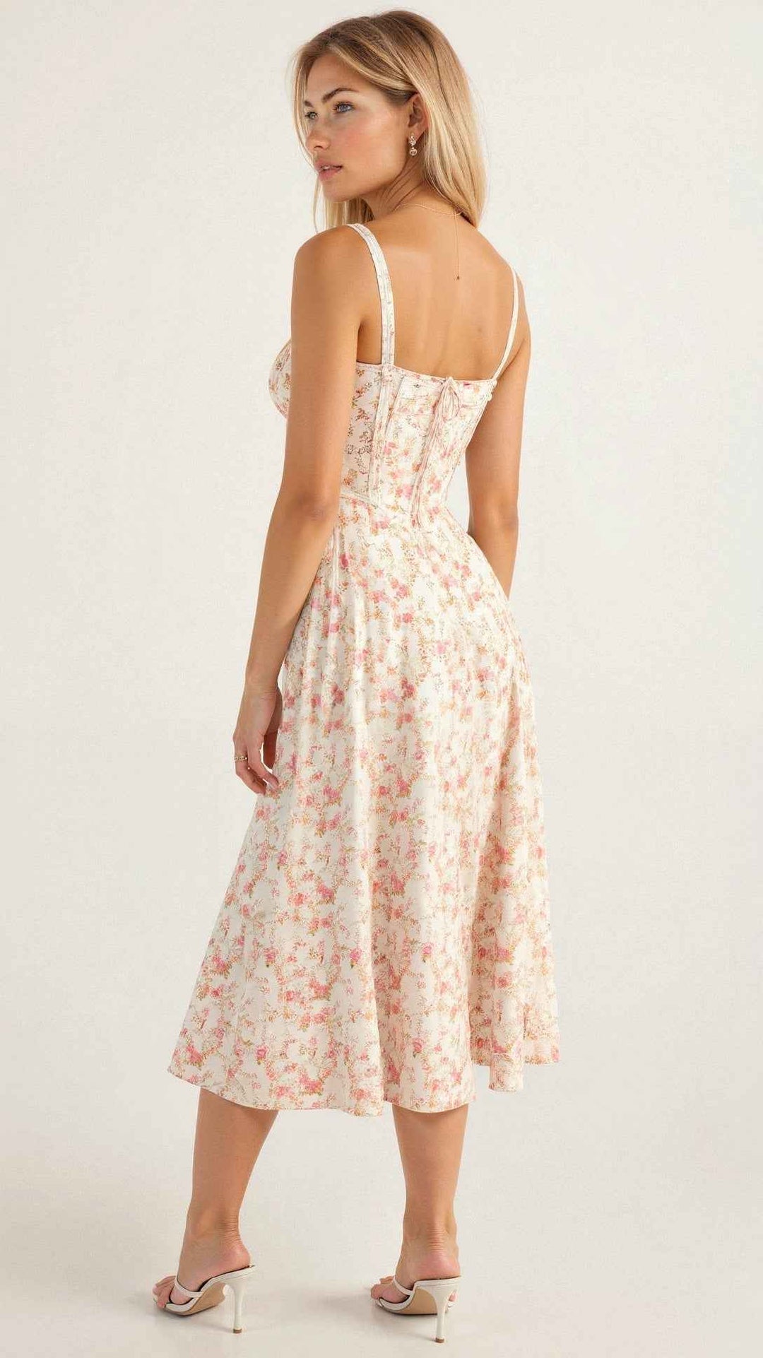 Margaret | Corset Midi Dress - Elegant, figure-flattering style