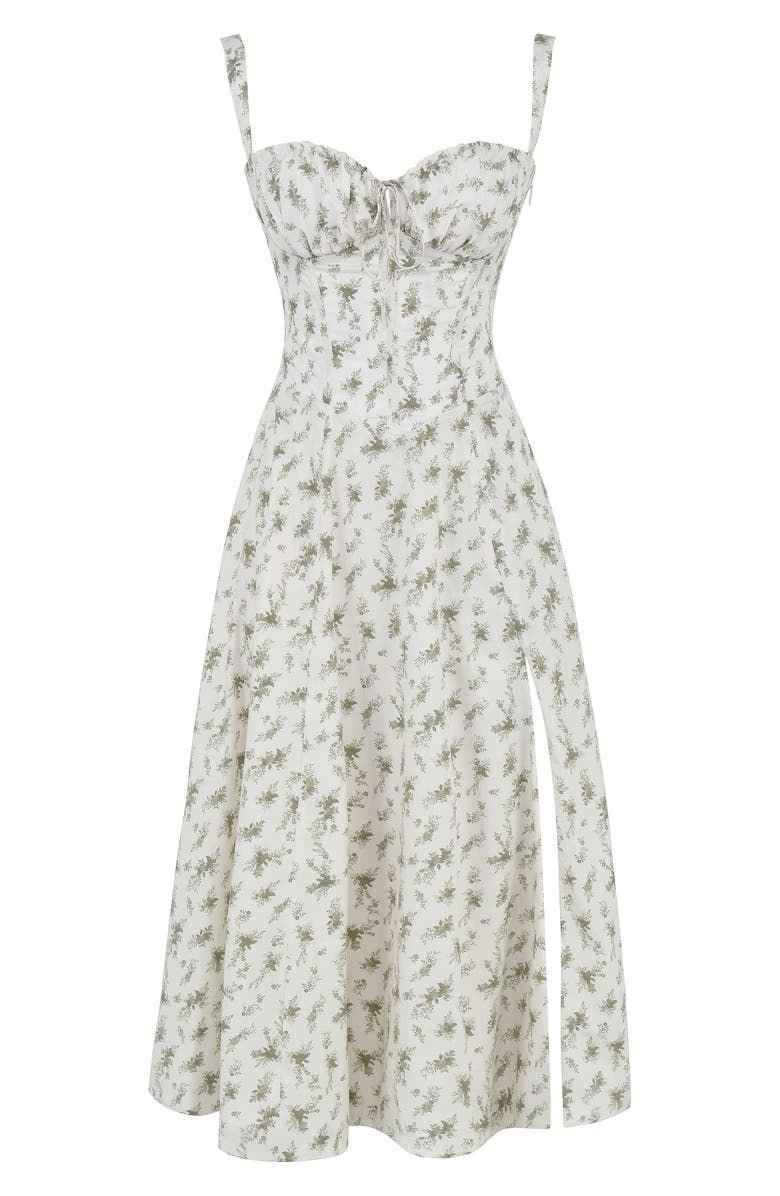 Margaret | Corset Midi Dress - Elegant, figure-flattering style