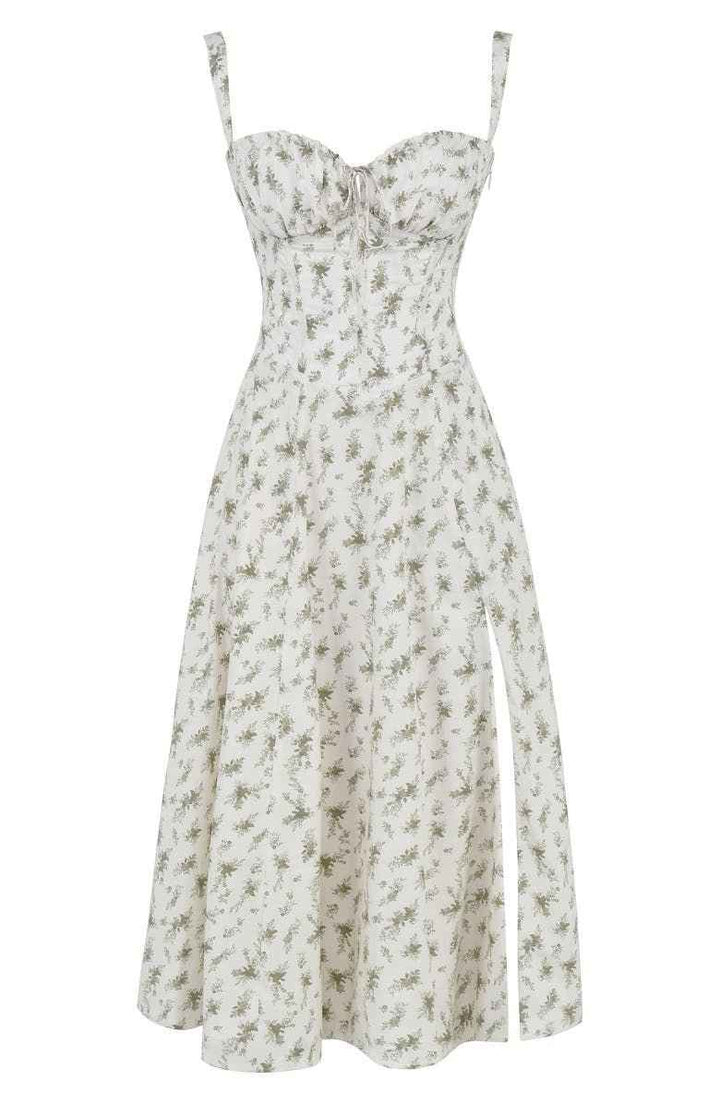 Margaret | Corset Midi Dress - Elegant, figure-flattering style
