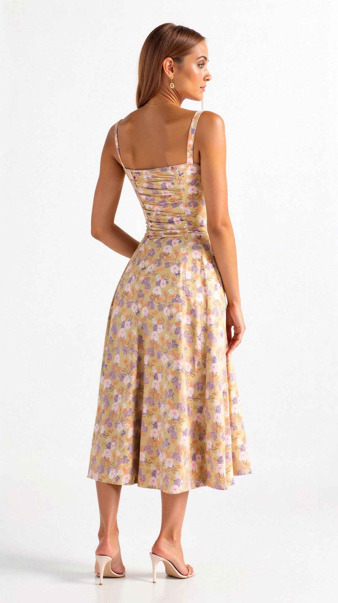 Margaret | Corset Midi Dress - Elegant, figure-flattering style