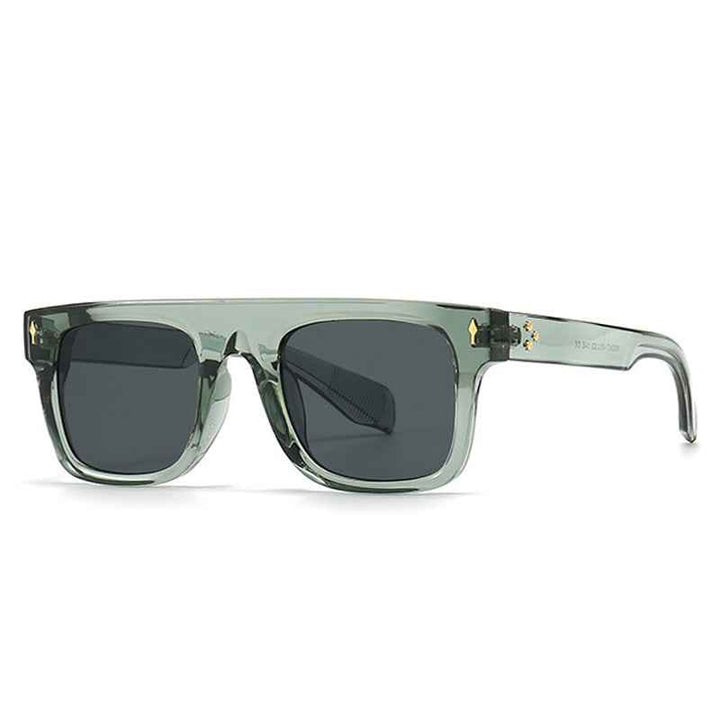Stylish Polarized Sunglasses for Ultimate UV Protection Green Gray