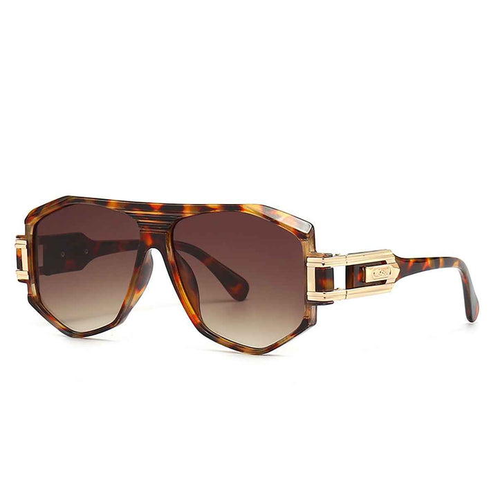 Men's Polarized Valerian Sunglasses - UV400 Protection & Anti-Glare Leopard Brown