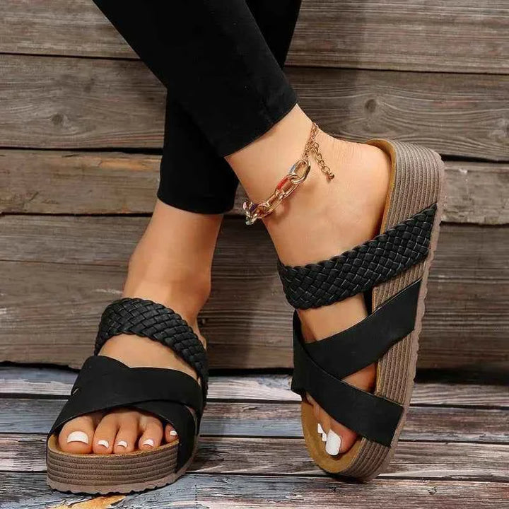 Carmen | Women's Orthopedic Cushioned Sandals Black