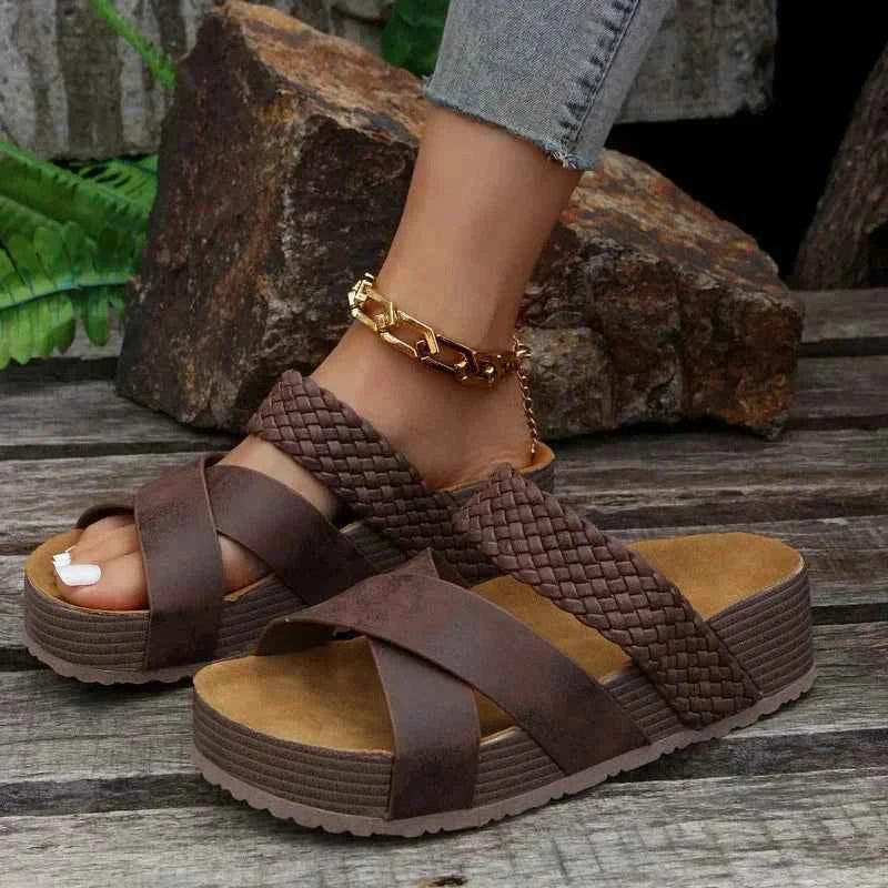 Carmen | Women's Orthopedic Cushioned Sandals Brown