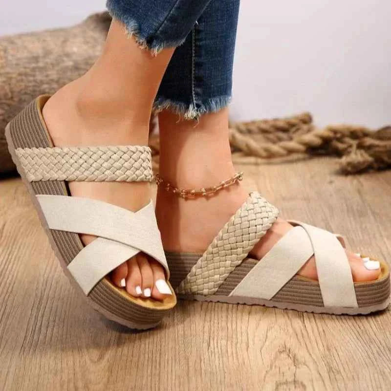 Carmen | Women's Orthopedic Cushioned Sandals White