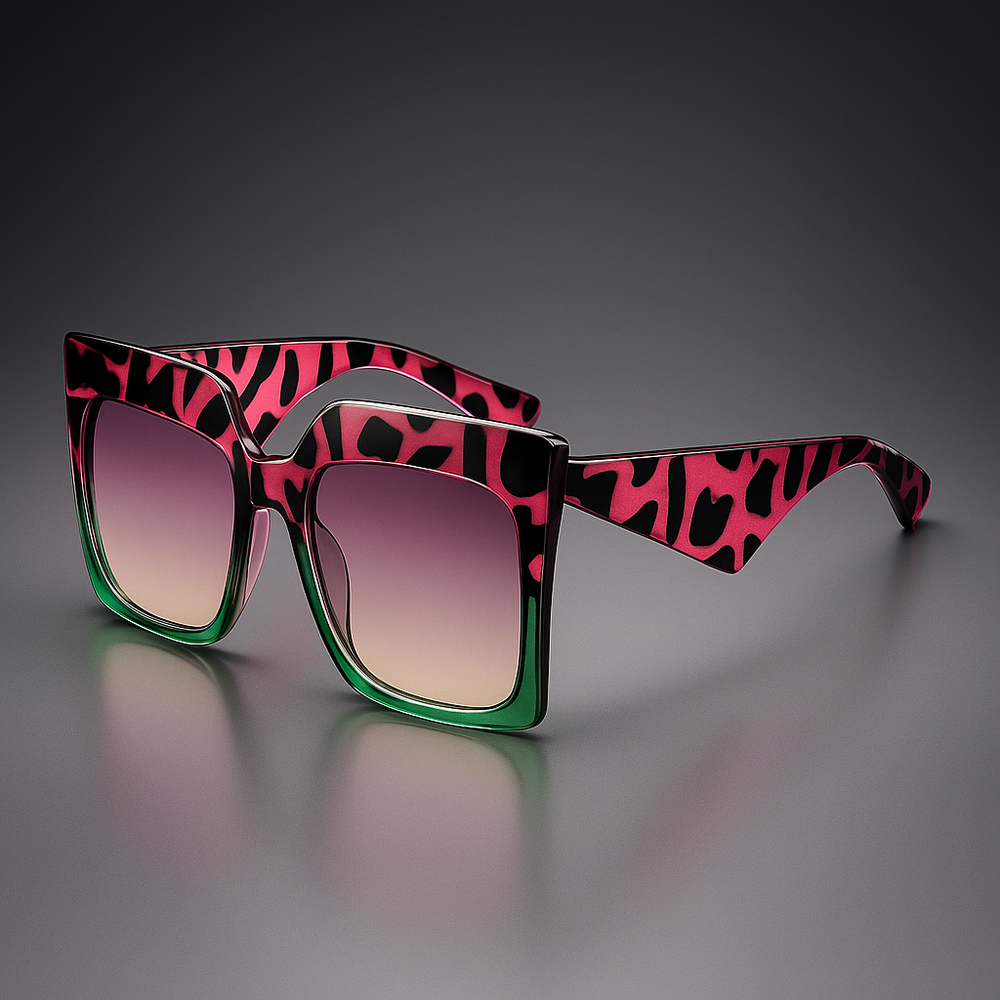 Stylish Cecile-Inspired Sunglasses Neon Jungle