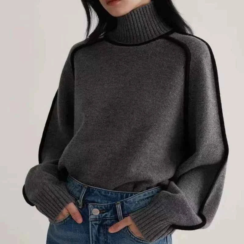 Women's Cozy Wool Sweater Gray