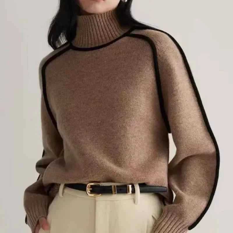 Women's Cozy Wool Sweater Brown