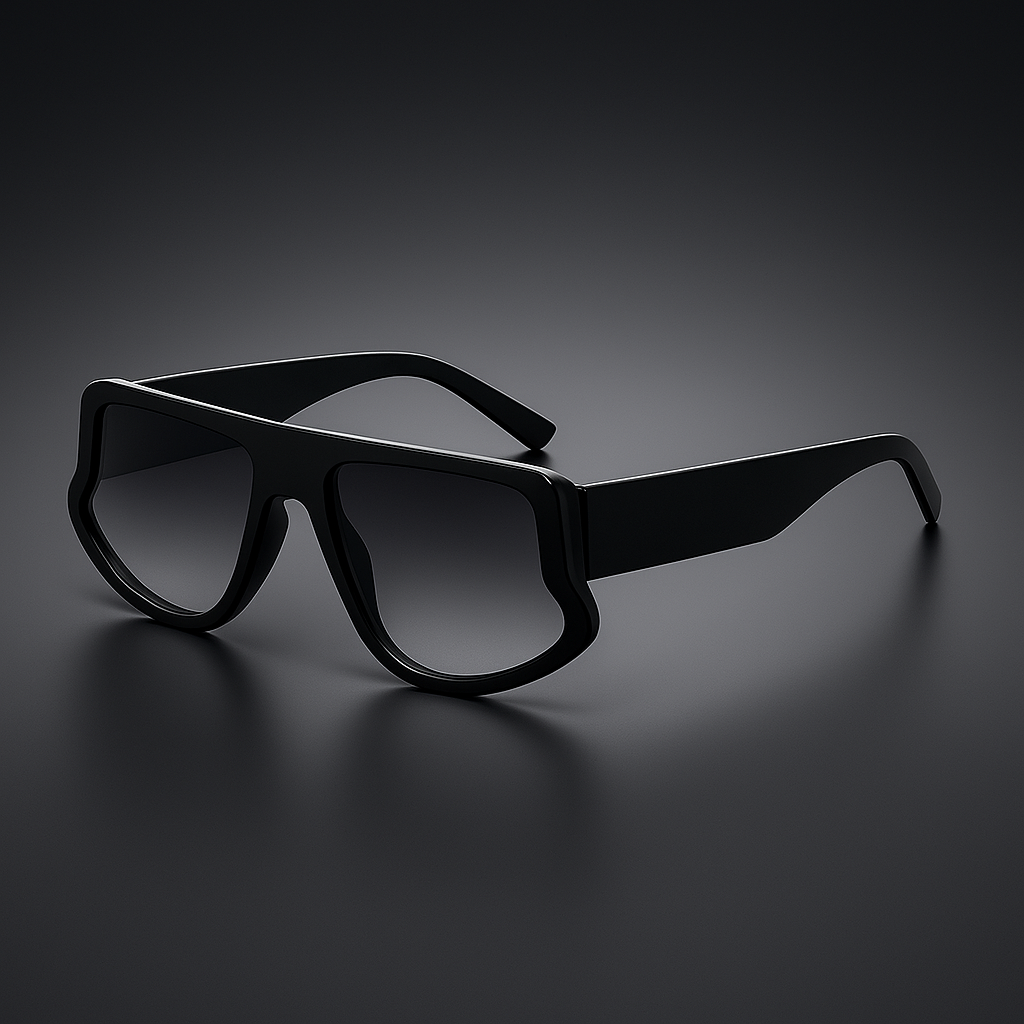 Trendy Wilder Style Sunglasses Obsidian Black