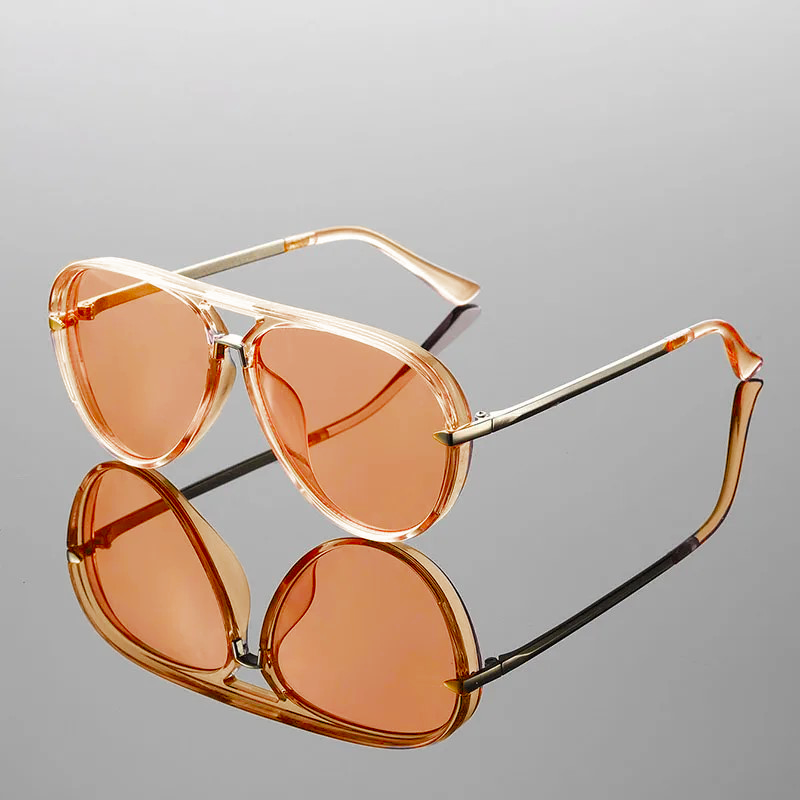 Men's Aviator Sunglasses - Stylish and Durable Orange