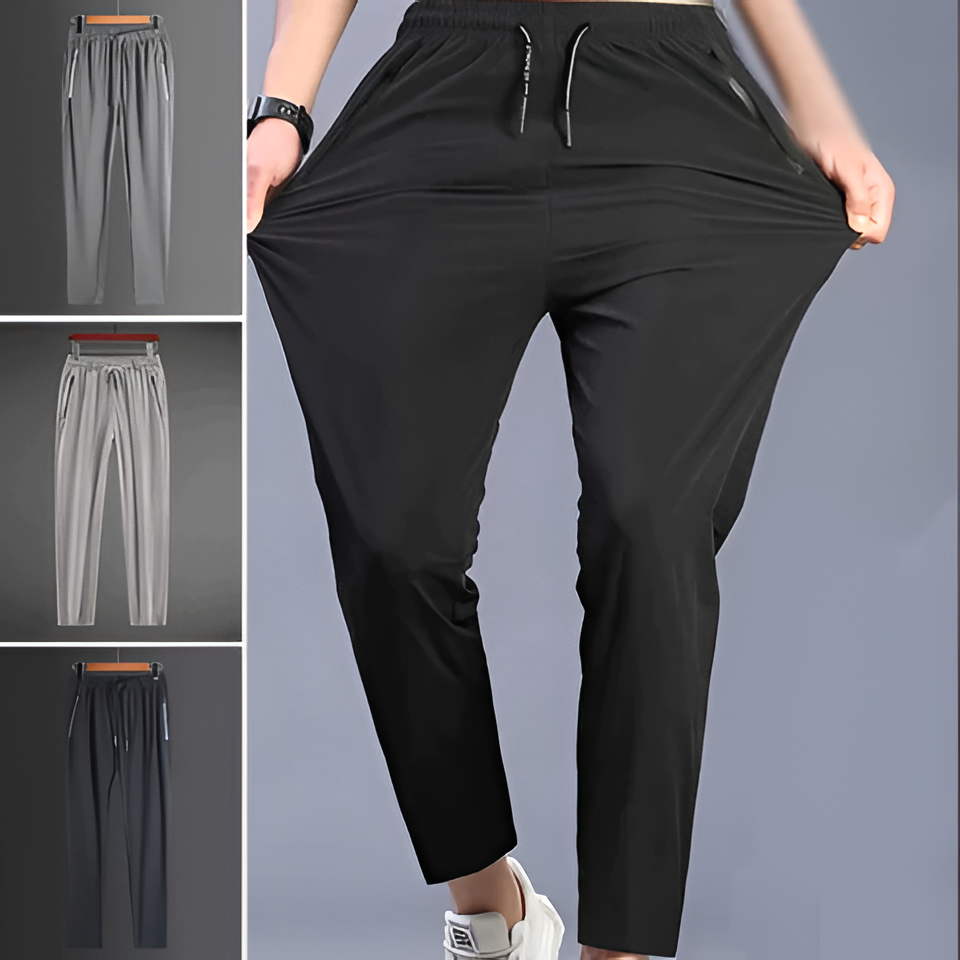 Men's Quick-Dry Four-Way Stretch Hiking Pants with Tapered Ankle